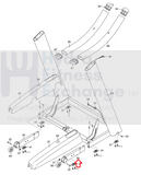 Nordictrack 1750 2150 2450 C1550 T20.5 Treadmill Right Base Leg 335445-hydrafitnessparts