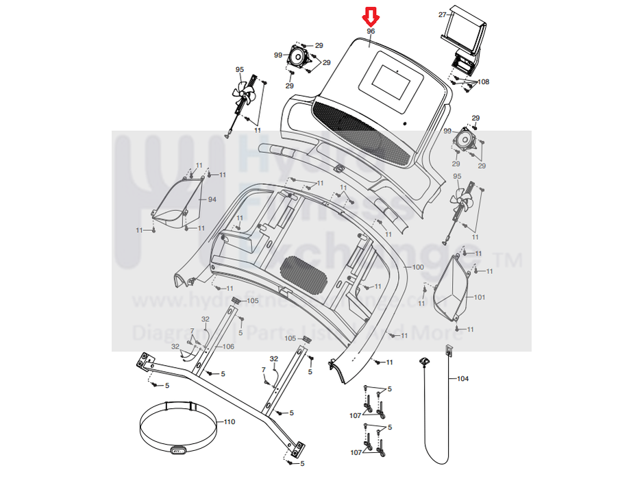 Nordictrack 2450 Treadmill Display Console Panel 405935