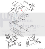Nordictrack C3SI 831.218730 NTEX058080 Recumbent Bike Seat Pad 272376-hydrafitnessparts