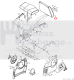 Nordictrack C3SI Recumbent Bike Seat Back Rest Pad 272377-hydrafitnessparts