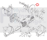 Nordictrack E5si TRL610 Elliptical Left And Right Crank Disk Cover 271085-hydrafitnessparts