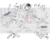 Nordictrack E5si TRL610 Elliptical Upright Console Frame Assembly 267076-hydrafitnessparts