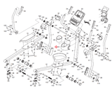 Nordictrack E5vi 10.0 ZE 405CE 410CE 500ZLE Elliptical Rear Upright Cover 285211-hydrafitnessparts