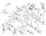 Nordictrack E5vi 10.0ZE 405CE 410CE 500ZLE Elliptical Front Upright Cover 285212-hydrafitnessparts