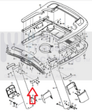 Nordictrack Elite 9700 Pro Treadmill Left Inside Handle Cover 111729 328833-hydrafitnessparts