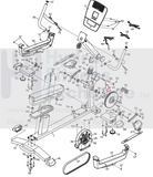 Nordictrack FreeMotion Gold's Gym HealthRider Recumbent Bike Axle Crank 243317-hydrafitnessparts