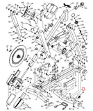 Nordictrack HealthRider Image Gold's Gym Stationary Bike Transport Wheel 219825-hydrafitnessparts
