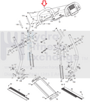 Nordictrack HealthRider Proform Elliptical Display Console Frame 216689-hydrafitnessparts