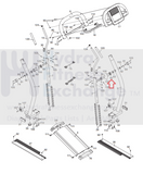 Nordictrack HealthRider Proform Elliptical Inner Upright Cover 216693-hydrafitnessparts