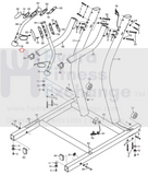 Nordictrack Incline Trainer X20C X7i Treadmill Console Rail Joint Cap 286020-hydrafitnessparts