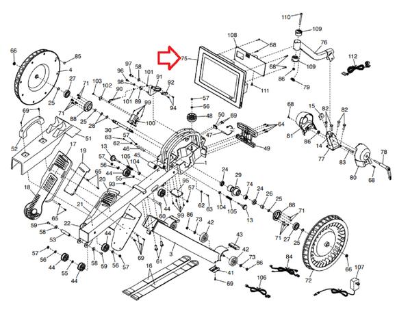 Nordictrack NTRW151210 NTRW15121-INT0 Rower Display Console Assembly 427283-hydrafitnessparts