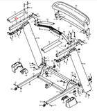 Nordictrack ProForm Weider Treadmill Left Top Handrail Cover 424604-hydrafitnessparts