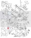 Nordictrack Proform 9.5ex CX 1055 PFEL099070 Elliptical Front Base Plate 216699-hydrafitnessparts