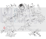 Nordictrack Proform Elliptical Left Foot Pedal Bracket with Weld Nuts 247239-hydrafitnessparts