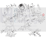 Nordictrack Proform Elliptical Right Foot Pedal Bracket with Weld Nuts 247240-hydrafitnessparts