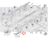 Nordictrack Proform Epic C 950I 995I Treadmill Right Rear Roller End Cap 384144-hydrafitnessparts