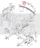 Nordictrack Proform Epic Treadmill Heart Rate Pulse Crossbar MFR-372999 373033-hydrafitnessparts