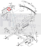 Nordictrack Proform Epic Treadmill Left Bottom Handrail Cover 372705-hydrafitnessparts