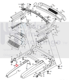 Nordictrack Proform FreeMotion Treadmill Left Upright Cover 352005-hydrafitnessparts