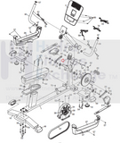 Nordictrack Proform HealthRider Recumbent Bike Upright Knob 263532-hydrafitnessparts