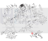 Nordictrack Proform Reebok Elliptical Pivot Axle .75" 247259-hydrafitnessparts