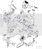 Nordictrack Proform Reebok HealthRider Recumbent Bike Front Bottom Cap 243587-hydrafitnessparts