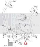 Nordictrack Proform Reebok Treadmill Right Upright Spacer MFR-255604 or 281447-hydrafitnessparts