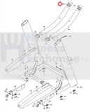 Nordictrack Proform Treadmill Left Top Handrail End Cap 335747-hydrafitnessparts