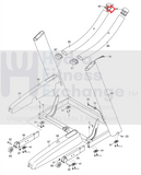 Nordictrack Proform Treadmill Right Top Handrail End Cap 335748-hydrafitnessparts