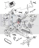 Nordictrack Reebok SL 728 Rt 300 Upright Bike Idler Belt Pulley Assembly 231747-hydrafitnessparts