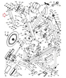 Nordictrack S15i S22i S10i Stationary Bike Left Upper Leg 393586-hydrafitnessparts
