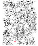 Nordictrack S22i S10i S15i World Tour Stationary Bike Rear Stabilizer 391406-hydrafitnessparts
