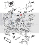 Nordictrack SL 728 Upright Bike Weldment Crank Shaft 231737-hydrafitnessparts