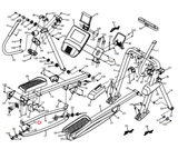 Nordictrack Stride Pro Freestride Trainer Elliptical Glide Belt Wedge 357125-hydrafitnessparts
