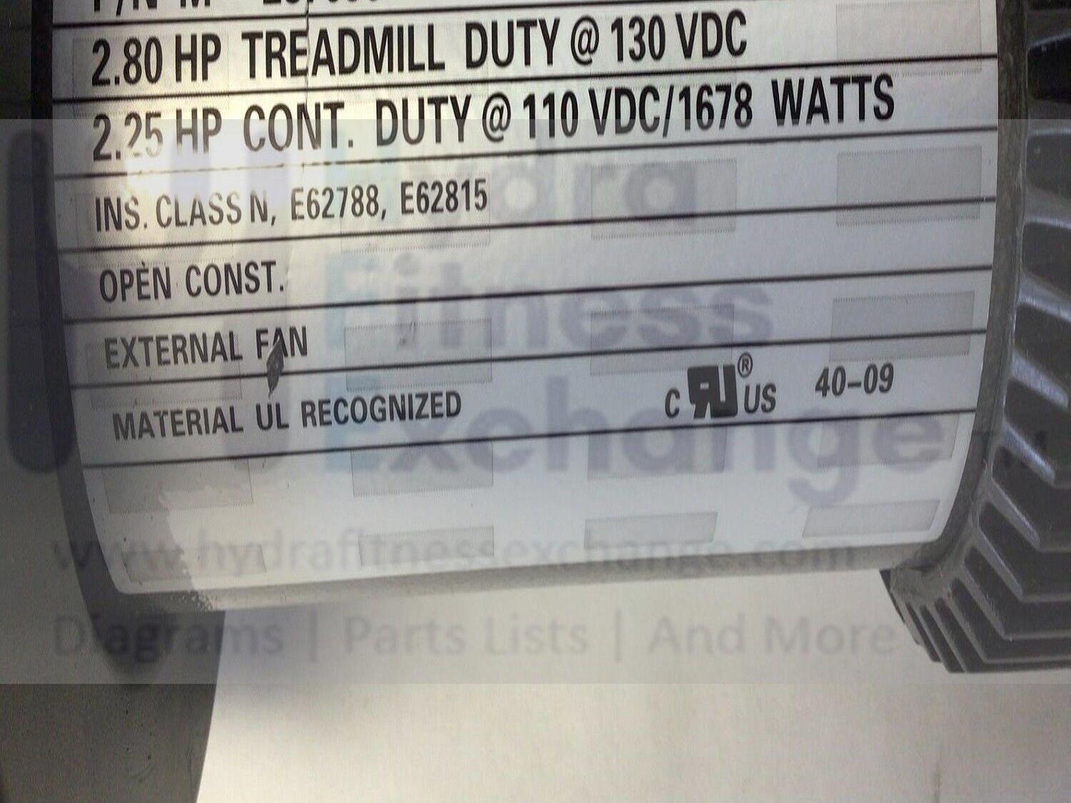 Nordictrack TT30 X3 X5i Treadmill DC Drive Motor with Flywheel