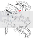 Nordictrack Treadmill Display Console Back Cover P03-0918A-1 404493-hydrafitnessparts