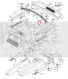 Nordictrack Treadmill Right Handrail Top Cover 385212-hydrafitnessparts