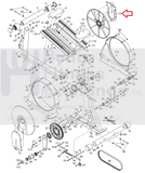 NoridcTrack AudioStrider 800 990 900 ZNE Elliptical Crank Disc Cover 244337-hydrafitnessparts