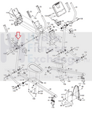 NoridcTrack FreeMotion HealthRider Elliptical Left Outer Arm Joint Cap 243853-hydrafitnessparts