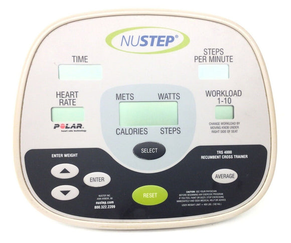 Nustep T4 TRS4000 TRS-4000 Recumbent Bike Display Console Panel 4800-hydrafitnessparts