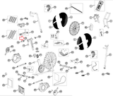 Octane Fitness 100722 100625 100475 Stationary Bike Seat Slider End Cap 8007296-hydrafitnessparts