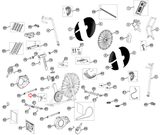 Octane Fitness 100722 Stationary Bike Service Kit ADX Crank Weldment 8015264-hydrafitnessparts