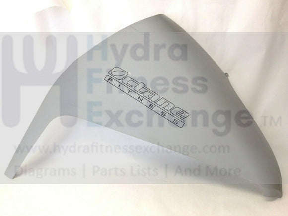 Octane Fitness Elliptical Left Top Shroud Cover Assembly with Label 110368-001-hydrafitnessparts