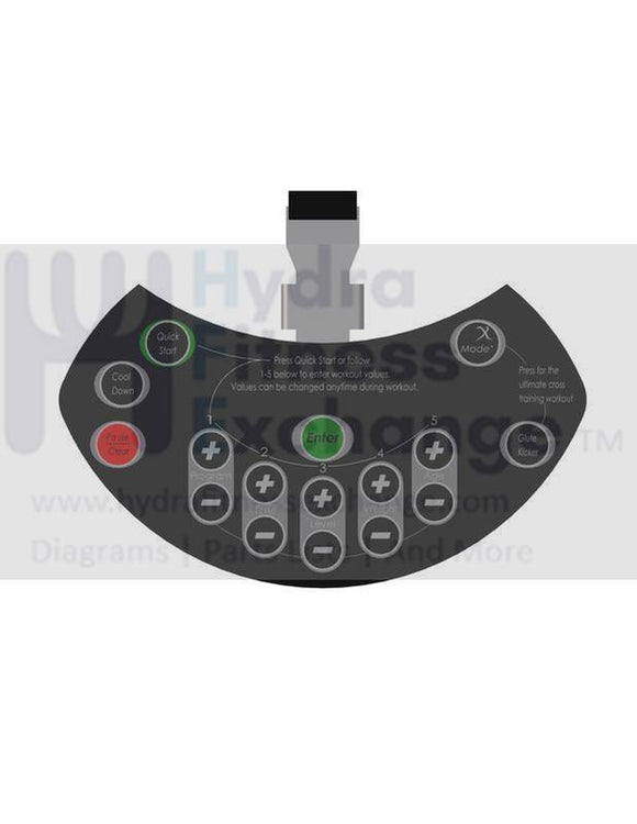 Octane Fitness Pro 3500XL Elliptical Display Console 100607-001-hydrafitnessparts