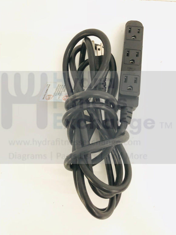 Octane Fitness Pro 4700 Elliptical Three Output Power Supply Cord 110017-001-hydrafitnessparts