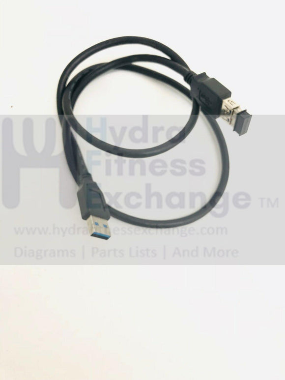 Octane Fitness Pro 4700 Elliptical USB Male to Female Converter Wire Harness-hydrafitnessparts