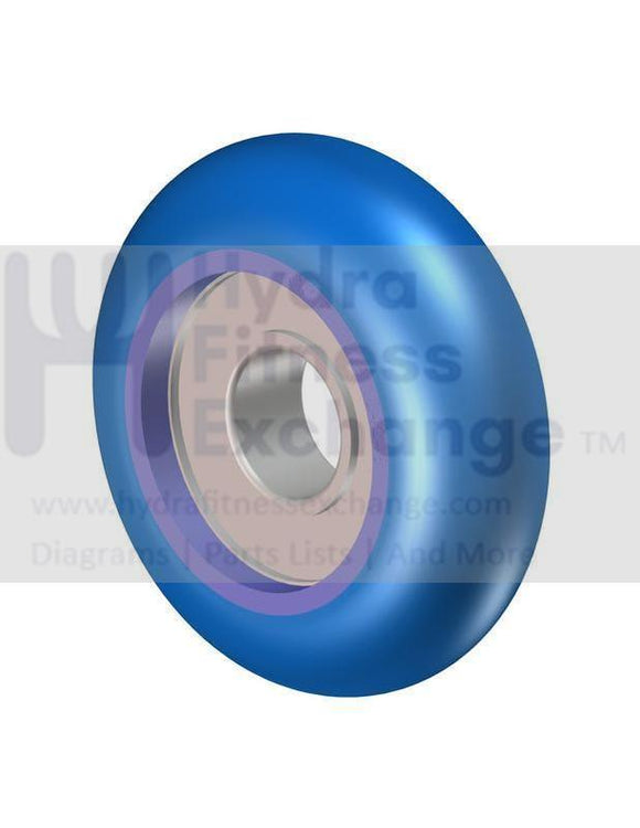 Octane Fitness Pro 4700 Pro 3700 Elliptical Roller Rail Wheel Blue Convex w Bearing 104247-001-hydrafitnessparts