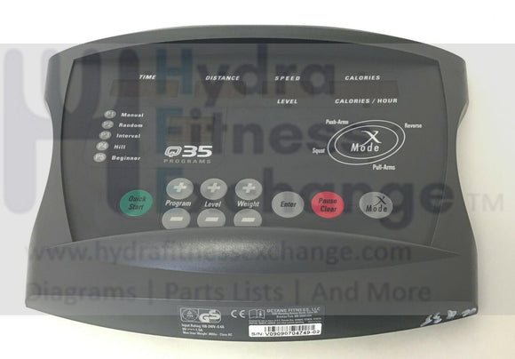 Octane Fitness Q35 Base Elliptical Display Console Assembly 101804-001 or 101088-001-hydrafitnessparts