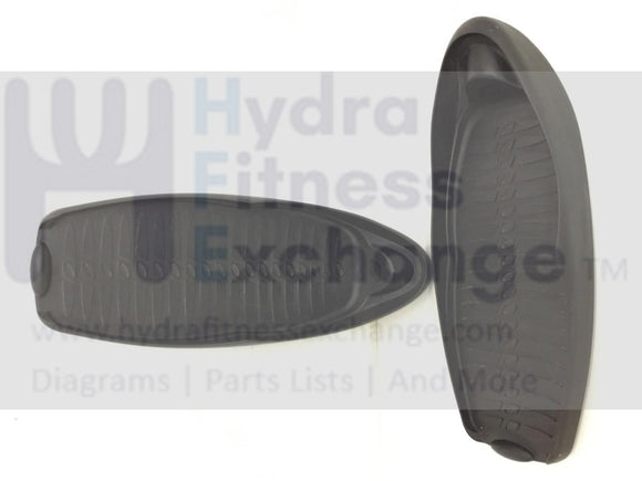 Octane Fitness Q35 Elliptical 2006 Black Foot Pad Pedal Pair Set 500008-001-hydrafitnessparts