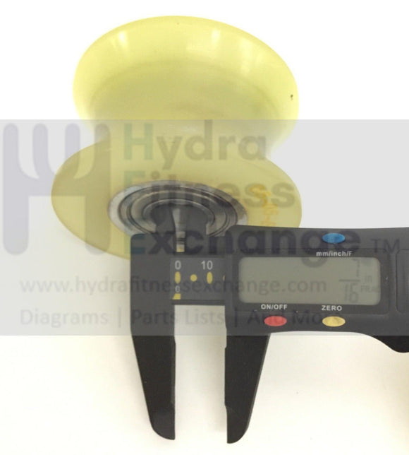 Octane Fitness Q35 Elliptical 2006 Black Glide wheel Rail Roller-hydrafitnessparts